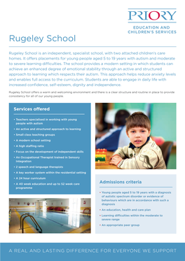 Rugeley School Site Information