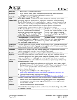 Q Fever Reporting and Investigation Guideline