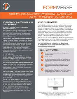 Automate Workflow | Capture Data All Within Microsoft Outlook Email