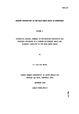 Uranium Prospecting in the Main Karoo Basin in Retrospect