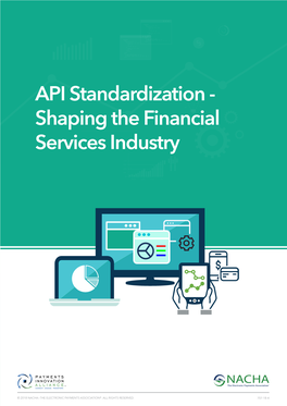 API Standardization - Shaping the Financial Services Industry