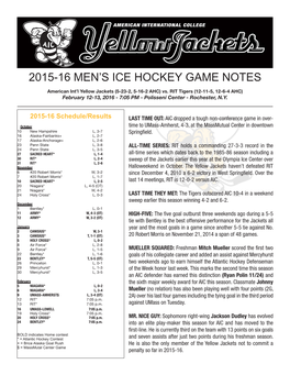 2015-16 Men's Ice Hockey Game Notes