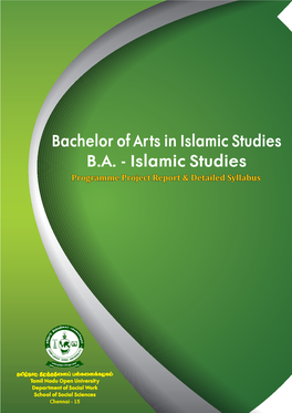 Bachelor of Arts in Islamic Studies BA