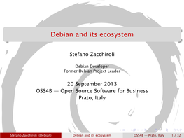 Debian and Its Ecosystem