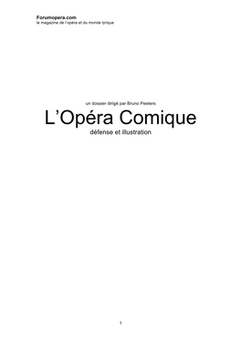 L'opéra Comique