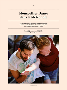 Montpellier Danse Dans La Métropole