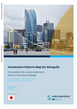 Investment Reform Map for Mongolia