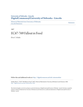 EC67-769 Fallout in Food Elvin C