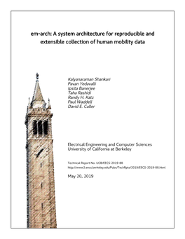 Em-Arch: a System Architecture for Reproducible and Extensible Collection of Human Mobility Data