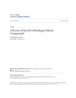 A Review of (Pโƒ™D) ฯ•-Bonding in Silicon Compounds