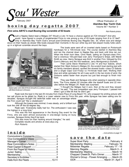 Save the Date Inside Boxing Day Regatta 2007