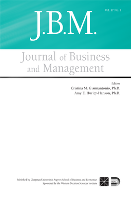 Journal of Business and Management