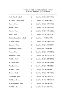 \\CIV-LST-FLS-01\Fed Progcommon$\Guantanamo Bay\Motion to Dismiss\Post Boumediene MTD\All Cases Motion to Dismiss.Wpd