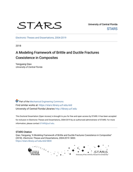 A Modeling Framework of Brittle and Ductile Fractures Coexistence in Composites