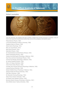 Nobel Laureates