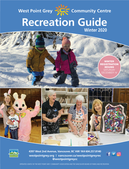 Recreation Guide Winter 2020