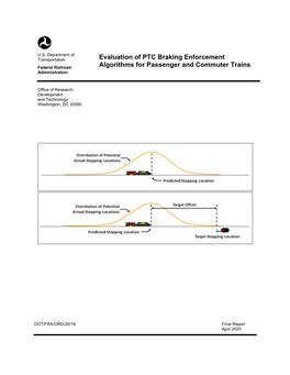 Evaluation of PTC Braking Enforcement Algorithms for Passenger and Commuter Trains DTFR53-11-D-00008 Task Order 359 6