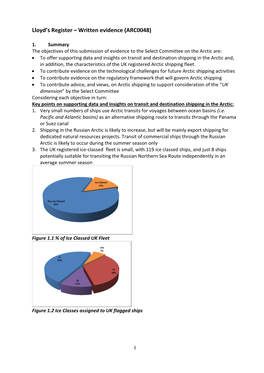 Lloyd's Register – Written Evidence (ARC0048)