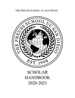 Scholar Handbook 2020-2021