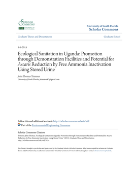 Ecological Sanitation in Uganda