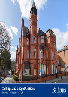 25 Kingsland Bridge Mansions Murivance | Shrewsbury | SY1 1JF