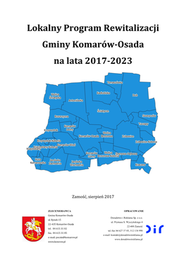 Lokalny Program Rewitalizacji Gminy Komarów Osada Na Lata 2017-2023