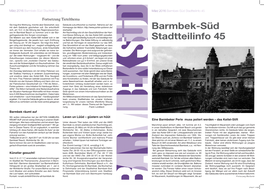 Barmbek-Süd Stadtteilinfo 45 März 2016 Barmbek-Süd Stadtteilinfo 45