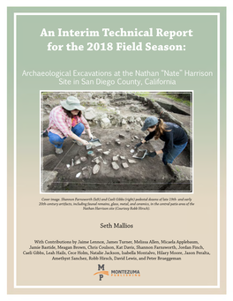 An Interim Technical Report for the 2018 Field Season