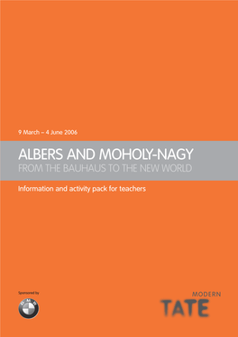 Albers and Moholy-Nagy Teachers' Pack