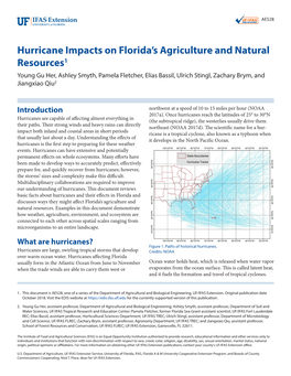 Hurricane Impacts on Florida's Agriculture and Natural Resources1