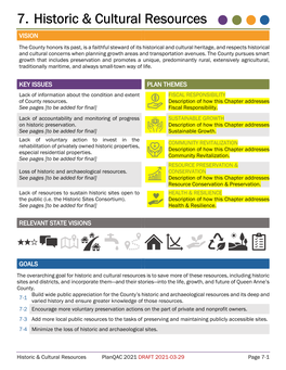 7. Historic & Cultural Resources