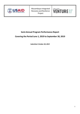 MIRAR Semi-Annual Report June 1 2019 to September 30 2019