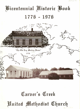 Carver's Creek United Methodist Church Bicentennial Historic Book