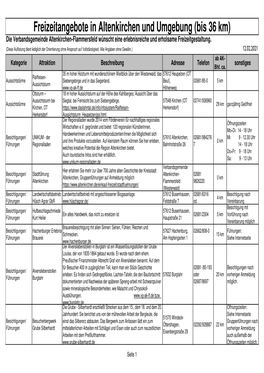 Kopie Von Freizeitangebot Bis 36 Km