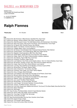 Ralph Fiennes