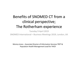 SNOMED CT Clinical Forum