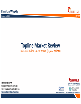 Topline Market Weekly Review