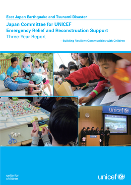 East Japan Earthquake and Tsunami Disaster Three-Year Report