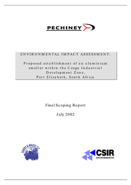 Final Scoping Report July 2002