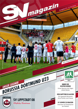 BORUSSIA DORTMUND U23 KEIN HAPPYEND in AACHEN SV Lippstadt 08 Kommt Ohne Punkte Nach Hause