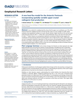 A New Heat Flux Model for the Antarctic Peninsula Incorporating Spatially