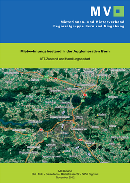 Studie Mietwohnungsbestand in Der Agglomeration