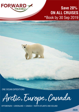 Save 20% on ALL CRUISES *Book by 30 Sep 2019