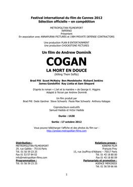 Cogan La Mort En Douce Dp