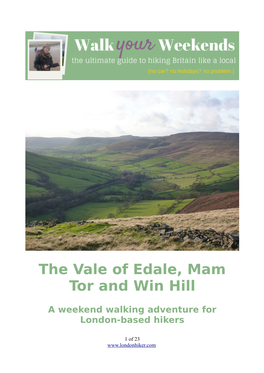 The Vale of Edale, Mam Tor and Win Hill