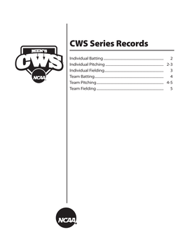 CWS Series Records