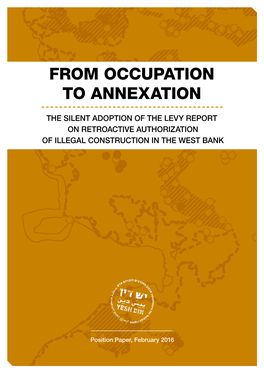 From Occupation to Annexation