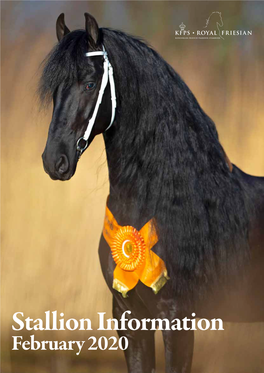 Stallion Information February 2020 Stallion Information 2020