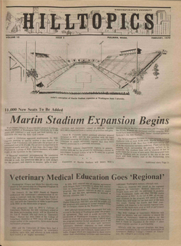 Martin Stadium Expansion Begins Work Began January 18On a Two-Part Project to Enlarge (Services and Materials) Valued at $664.000