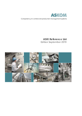 ASIX Reference List Edition September 2019